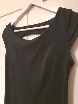 Black Bodycon Dress with Studded Back Like New, Size L