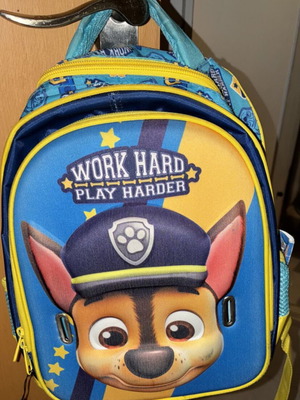 Paw Patrol and Bay Blade children's backpacks like new with wheels