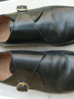Lottusse Lenox handmade leather shoes used, black, size 44