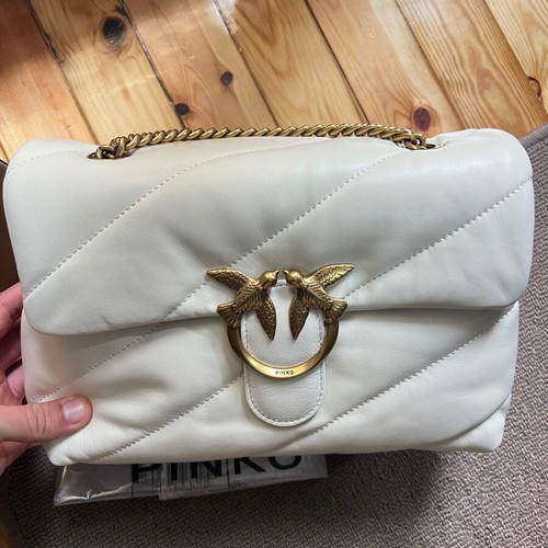 Pinko shoulder bag new, white cream