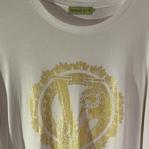 Versace Jeans Long Sleeve Shirt Used White M