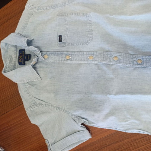Polo Boys' Shirt like new, light blue, age 8