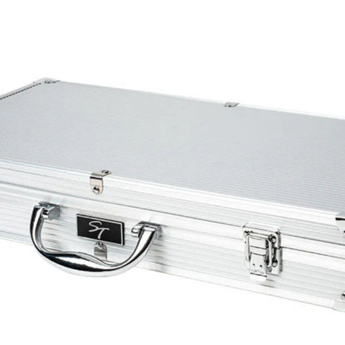 Luxury BBQ set 23 pieces new with wooden handles in carrying case