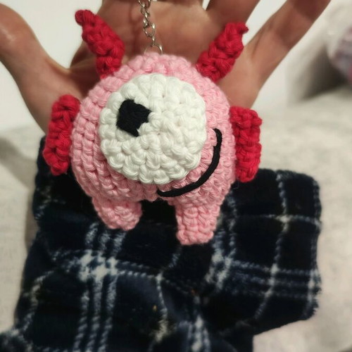 Keychain charm bag handmade new