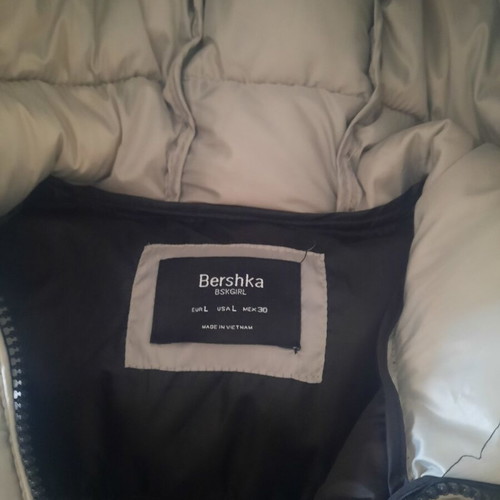 Bershka women's jacket size L gray like new