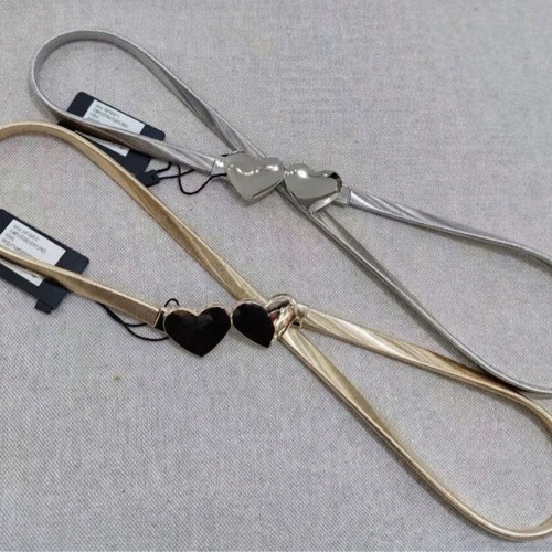 Elastic belts new, gold and silver colors