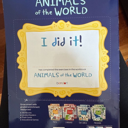 Animals of the World English Workbook like new