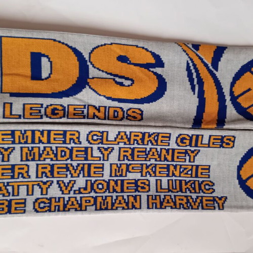 Leeds United Legends Double-Sided Acrylic Scarf New