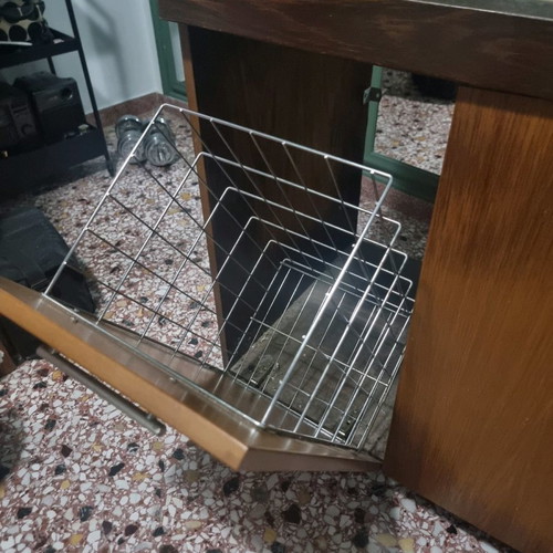 Bathroom cabinet with sink used