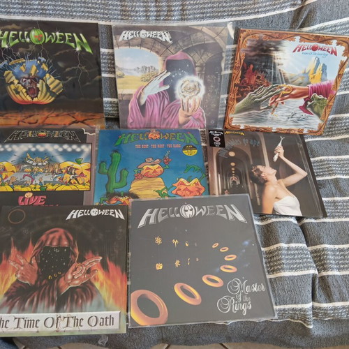 Helloween vinyl records like new, missing two Keepers and the E.P.