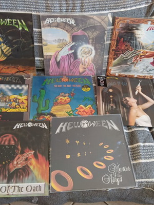 Helloween vinyl records like new, missing two Keepers and the E.P.