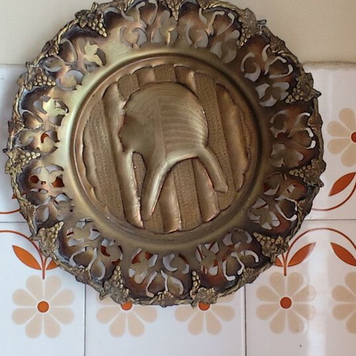 5 Egyptian bronze plates