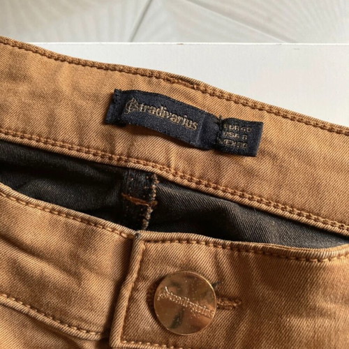 Stradivarius women's pants used, size L 40 12, brown