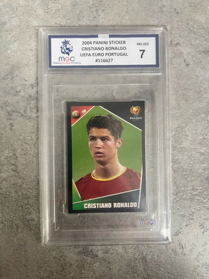 Ronaldo Euro 2004 Rookie RC Portugal Sticker #23 used