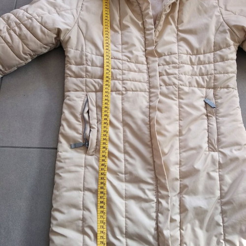 Alpine Pro beige winter jacket like new, removable hood