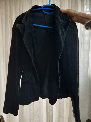 Cotton corduroy jacket like new, size M, black