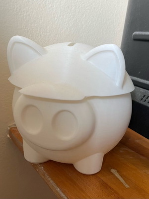 Handmade piggy bank 20cm, Make it Happen 3D