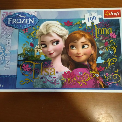 Frozen puzzle used, 100 pieces