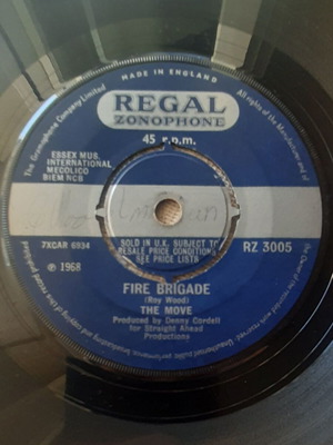 The Move Fire Brigade / Walk Upon The Water 7" сингъл, Regal Zonophone, 1968