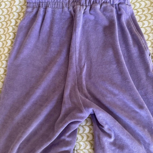 SugarFree terry fabric pants used, size M, purple