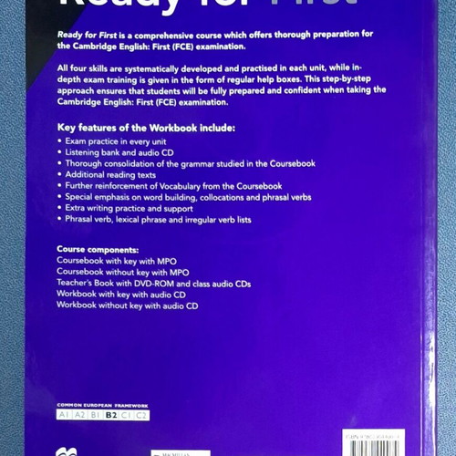 Ready for First Workbook 3rd Edition new with Audio CD and answer key