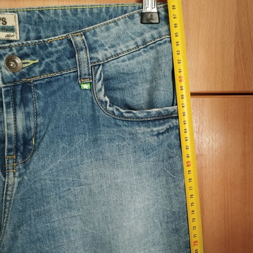 Jeans used light blue straight fit, size S
