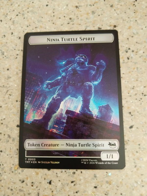 Ninja Turtle Spirit Token Magic the Gathering new, foil