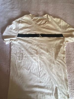 Calvin Klein T-shirt XL σαν καινούργιο, άσπρο και μπεζ