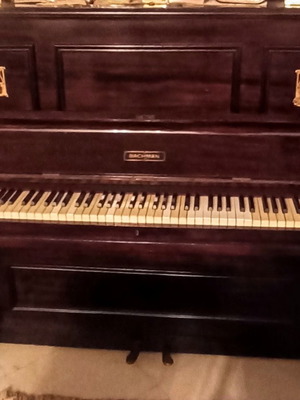 Πιάνο Bachman μεταχειρισμένο vintage, mahogany, σε καλή κατάσταση