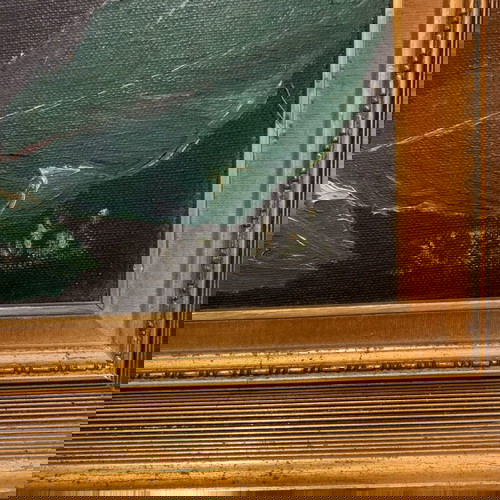 Πίνακας ζωγραφικής αυθεντικός λάδι νεκρά φύση με τριαντάφυλλο, σαν καινούργιος