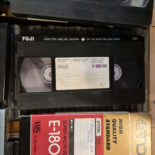VHS tapes used, 21 Greek TV recordings from 80s and early 90s