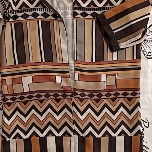 Dress Biancoghiaccio Italian brand size M like new, brown