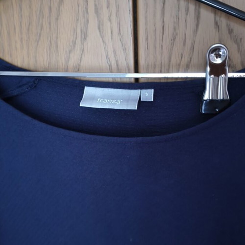 Fransa blouse no small, like new, navy with sleeve design