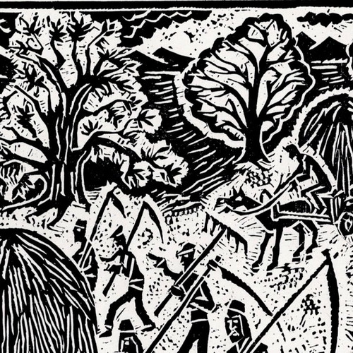 Senokos Linocut New