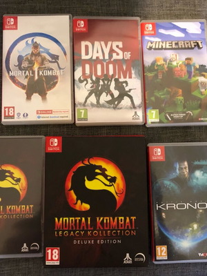 Nintendo Switch παιχνίδια σαν καινούργια, πακέτο 5 τεμαχίων