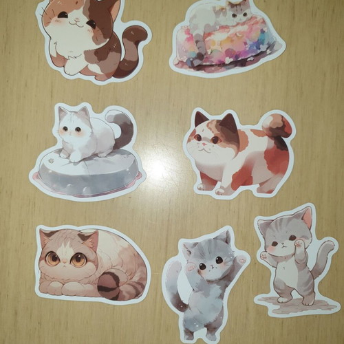Cat stickers new, box only
