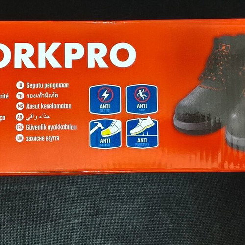 Safety Work Boots size 42 like new, black and red
