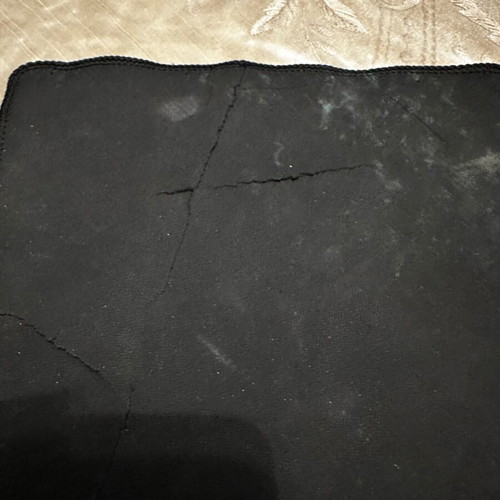 Mousepad used, damaged with lines