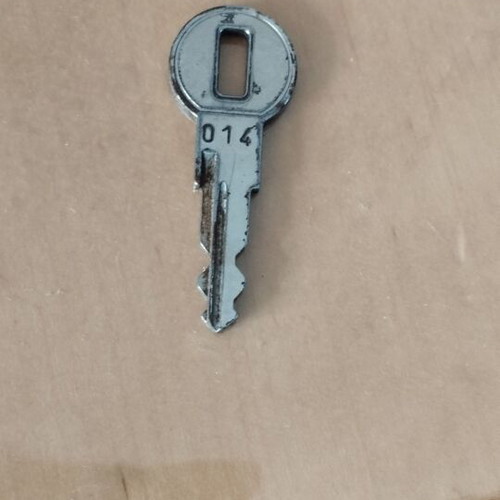 Safe deposit key rare used with number 014 in very good condition