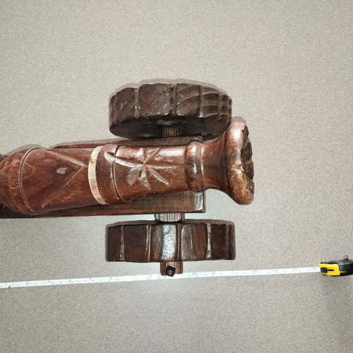 Wooden Spanish decorative cannon like new