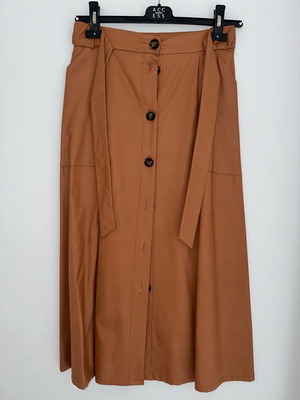 Φούστα eco leather μεταχειρισμένη, μέγεθος S, σιλουέτα A