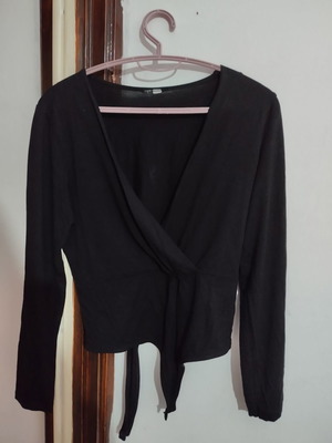 Black wrap bodysuit used, size M