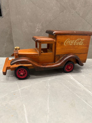 Vintage ξύλινο φορτηγάκι Coca-Cola μεταχειρισμένο, χειροποίητο διακοσμητικό κουτί