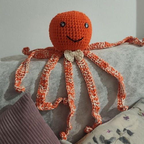 Handmade octopus new, height about 40 centimeters