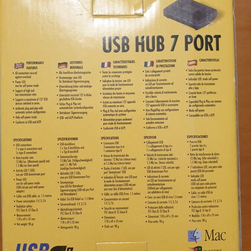 USB HUB Port Adapter 7 in 1