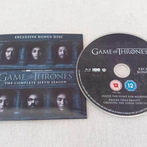 Game of Thrones The Complete Sixth Season Blu-Ray used, fantasy, subtitles