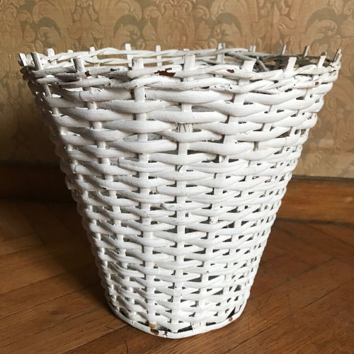 Woven office basket used