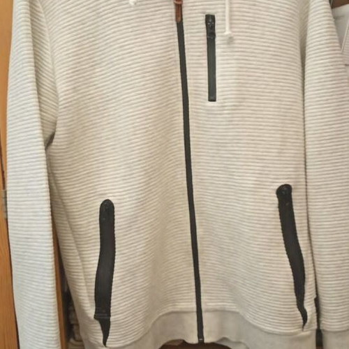 Admiral hoodie jacket XL like new, two-tone white