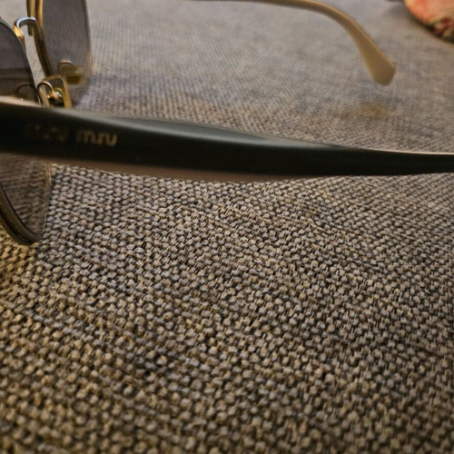 Miu Miu MU 53TS Cat-Eye Metal Sunglasses like new, beige