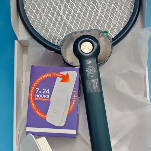 Electric Mosquito Swatter with Purple UV Light New